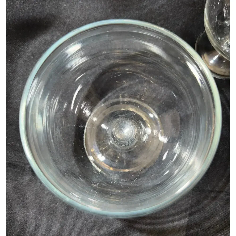 Vintage MCM Crystal Brandy Snifters - Set of 3 Matching + 1 Coordinating Glass